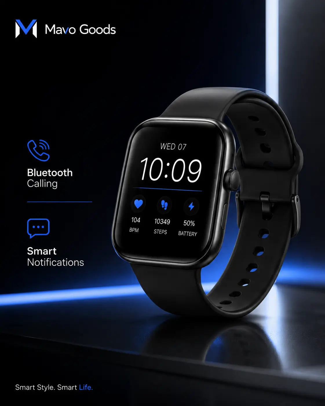 Mavo Smart Watch with Water Resistant Technology